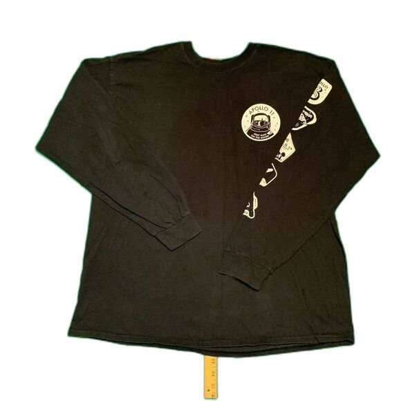 Space Exploration T-Shirt Mens XL Creative Action Network Long Sleeve Apollo 11 - Picture 2 of 6